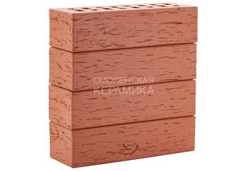 Клинкер фасадный ЛСР «Лондон» красный береста 4