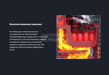 Печь банная чугунная Гефест Ураган GFS ЗК 40 (М) в сетке 9