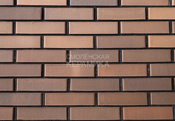 Клинкер фасадный Керма Премиум Коричневый гладкий 0,5 НФ 2
