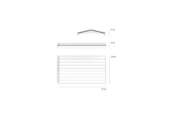 Парапет Zking Bona 255х510 на 1 кирпич черный 3