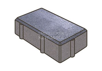 Гранитная тротуарная плитка Готика, Брусчатка Granite FINO, 200x100x80, Амфиболит 1
