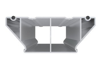 Стыковочная алюминиевая лага HILST 100x40x4000 мм 2