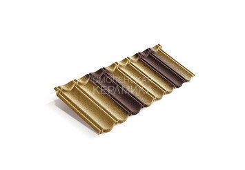 Композитная черепица Metrotile METROBOND Цедар-браун 1