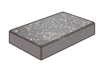 Гранитная тротуарная плитка Готика, Картано Granite FINO, 300x150x100, Ильменит 1