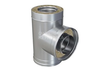 Сэндвич-тройник 90° (430/0,8мм + оц.) Ф115х200 1