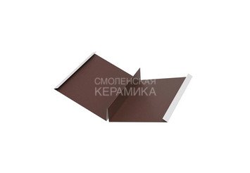 Ендова специальная 232х60,5х60,5х232мм ((Длина 2.00м) AQUASYSTEM PE Rooftop Бархат Zn 180 1