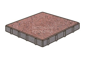 Тротуарная плитка Готика, Квадрат Premium Gold, 500x500x120 мм, цвет Голд 8 1