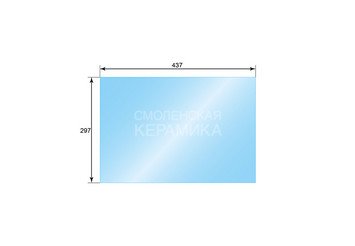 Стекло ASTON 600 (0,297х0,437) каминная топка 1