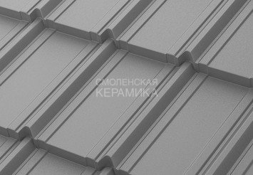 Модульная черепица AQUASYSTEM Берген PE Rooftop Бархат, Zn180, Тёмно-серый матовый RAL7024, 1165х765 1
