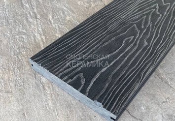 Террасная доска Latitudo Solid полнотелая 150x21x3000 мм, Графит 2