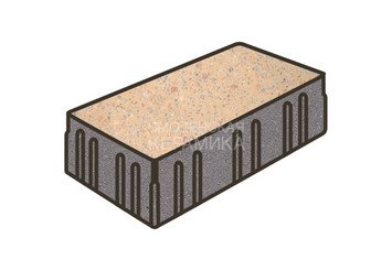 Гранитная тротуарная плитка Готика, Скада Granite FINO, 225x150x100, Павловское 1