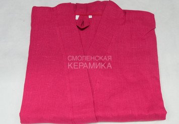 Халат д/сауны лен размер 46-50 (ЭС) 1
