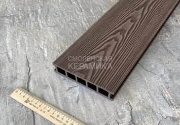 Террасная доска двусторонняя пустотелая Latitudo Euro 3D 139х27х6000 мм, Шоколад 3