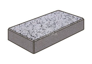 Тротуарная плитка Готика, Картано Premiun Gold, 300x150x80 мм, цвет Голд 3 1