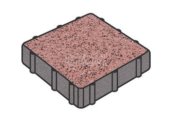 Тротуарная плитка Готика, Квадрат Premium Gold, 200x200x60 мм, цвет Голд 17 1