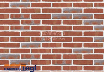 Кирпич печной ручной формовки Randers Tegl RT 404 rotbunt handstrichziegel 1