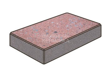 Гранитная тротуарная плитка Готика, Картано Granite FINO, 300x150x80, Травертин 1