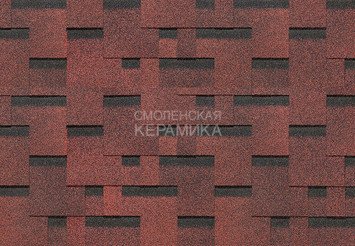 Гибкая черепица Döcke Europa MATRIX красный 1