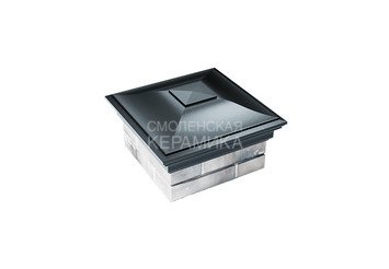 Колпак Zking Monblan 355x355 с посадкой на 1,5 кирпича (0,7нф) черный 1