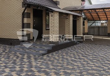 Тротуарная плитка BRAER Классико, Коричневый 6