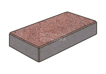 Тротуарная плитка Готика, Картано Premiun Gold, 300x150x100 мм, цвет Голд 8 1