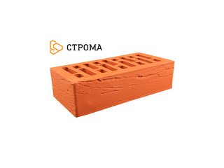 Кирпич облицовочный СТРОМА, 1НФ Красный рустик