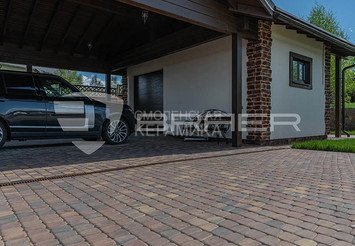 Тротуарная плитка BRAER Классико круговая, Color Mix Мальва 5