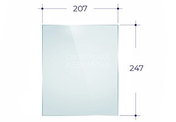 Дверка ВЕЗУВИЙ каминная 270 (Бронза) 2