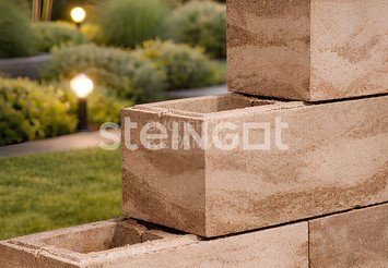 Блок заборный STEINGOT 500x200x200 мм, Травертин (Travertin) 1