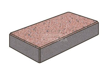 Тротуарная плитка Готика, Картано Premiun Gold, 300x150x80 мм, цвет Голд 18 1