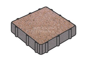 Тротуарная плитка Готика, Квадрат Premium Gold, 300x300x40 мм, цвет Голд 4 1