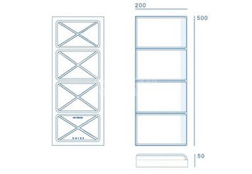 Бордюр ZKING Стоун 500×200×50мм, коричневый 2