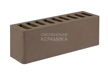 Кирпич облицовочный СТАРЫЙ ОСКОЛ Коричневый гладкий 0,96НФ 6