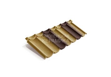 Композитная черепица Metrotile MISTRAL Цедар-браун 1