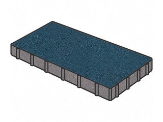 Тротуарная плитка Готика, "Плита Profi", 600x200x60 мм, синий