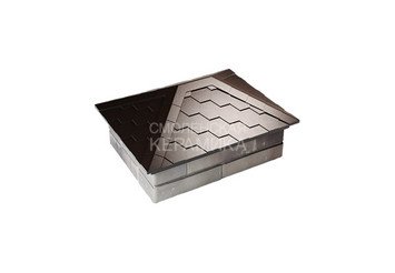 Колпак Zking Everest 520 х 390 с посадкой на 2x1,5 кирпича коричневый 1