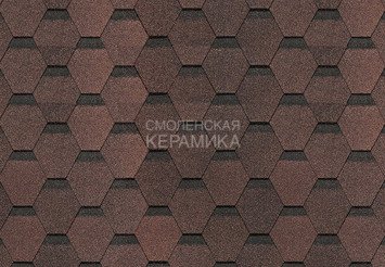 Гибкая черепица Döcke Europa KARAT коричневый 1