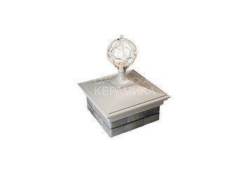 Колпак Zking Monblan 385 x 385 на 1,5 кирпича под фонарь бежевый 1