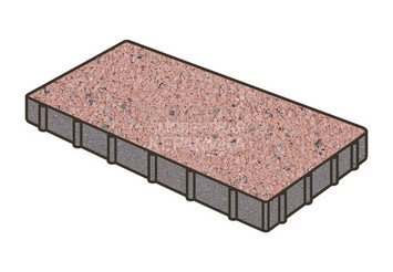 Тротуарная плитка Готика, Плита Premium Gold, 600x300x60 мм, цвет Голд 18 1