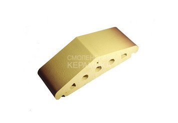 Профильный клинкерный кирпич ZG Clinker К25 желтый тушевой 1