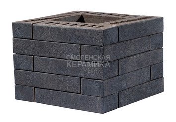 Кирпич клинкерный КЕРМА FABER JAR Ригель Смольный 0,6 НФ 6