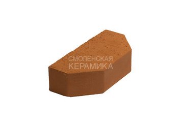 Кирпич печной радиальный сколотый LODE Janka, 189х120х65, красный 1