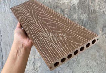 Террасная доска Latitudo PRO усиленная 150х24х3000 мм, Шоколад 4