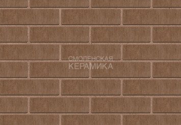 Кирпич облицовочный керамический ЖКЗ Темно-коричневый Бархат 0,7НФ 6