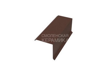 Торцевая планка наружная 100х100мм (Длина 2.00м) AQUASYSTEM PE Rooftop Шёлк Zn 180 1