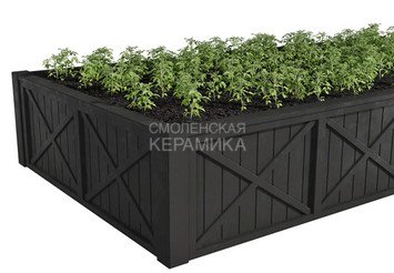 Модульная грядка Астра 1800x900x320мм (готовый комплект), черный 3