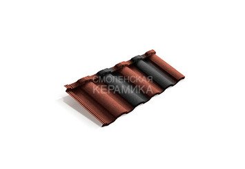 Композитная черепица Metrotile METOROMAN Красно-чёрный 1