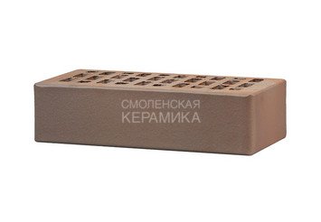Кирпич лицевой керамический ЛСР Светло-коричневый флэш гладкий, 1НФ 7