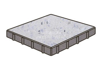 Гранитная тротуарная плитка Готика, Квадрат Granite FINO, 400x400x60, Мансуровский 1