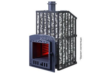 Печь чугунная для бани Технолит Гром 50 (П2) Ураган 2